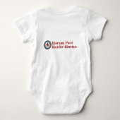 カスタム東ドイツのトラバントカー ベビーボディスーツ (裏面)