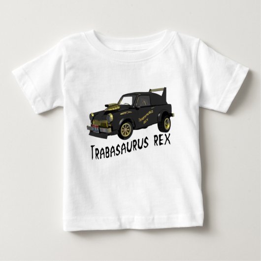 カスタム東ドイツのトラバントカー ベビーTシャツ (正面)