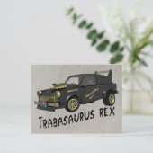 カスタム東ドイツのトラバントカー ポストカード (スタンド正面)