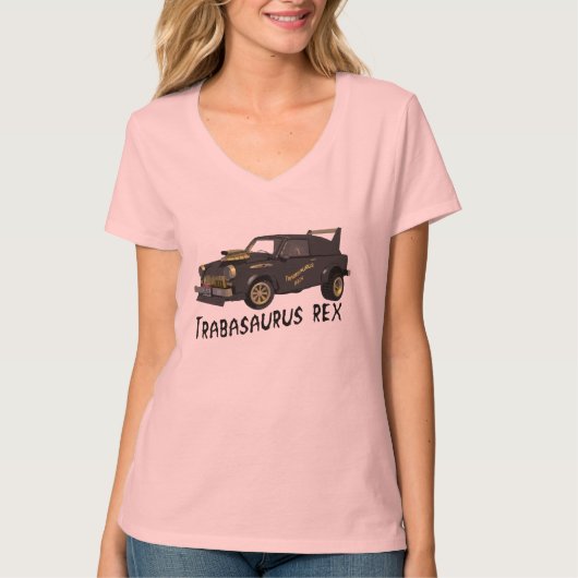 カスタム東ドイツのトラバントカー Tシャツ (正面)