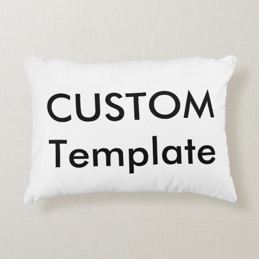 カスタム枕 – 機械洗い可能ポリエステル アクセントクッション (正面)