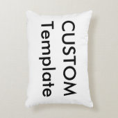 カスタム枕 – 機械洗い可能ポリエステル アクセントクッション (正面(垂直))