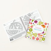 カスタム果物野菜空白のレシピ書 ノートブック (内部)