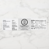 カスタム栄養事実成分プライムフードラベル ペットボトルラベル (シングルラベル)