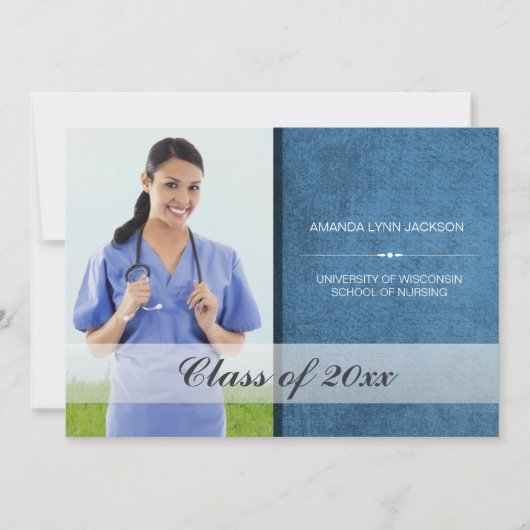 カスタム校卒業写真発表 案内状 (正面)