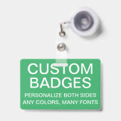 カスタム格納式バッジテンプレート バッジ (正面（伸縮クリップ）)