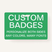 カスタム格納式バッジテンプレート バッジ (正面)