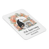 カスタム格言ピーチフローラ30周年結婚記念 マグネット (右側)