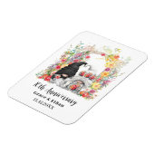 カスタム格言フローラ3月10日結婚記念 マグネット (左側)