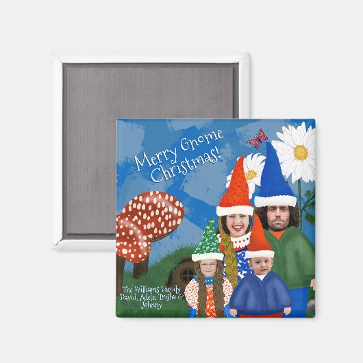 カスタム格言家族メリークリスマス マグネット (正面/裏面)