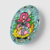 カスタム格言時計 ラウンド壁時計 (傾斜)