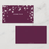 カスタム梅ラきらめくイツクリスマス プレイスカード (正面/裏面)