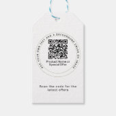 カスタム棚の話者製品QRコード販売詳細 ギフトタグ (正面)