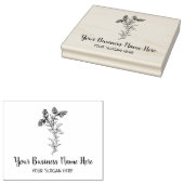 カスタム植物大 ラバースタンプ (押印)