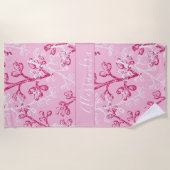 カスタム植物 ビーチタオル (正面)