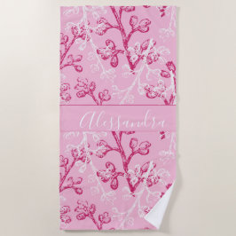 カスタム植物 ビーチタオル