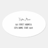 カスタム楕円シール 楕円形シール (正面)