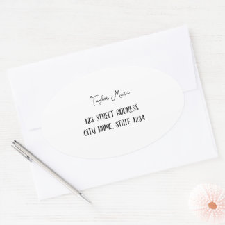 カスタム楕円シール 楕円形シール