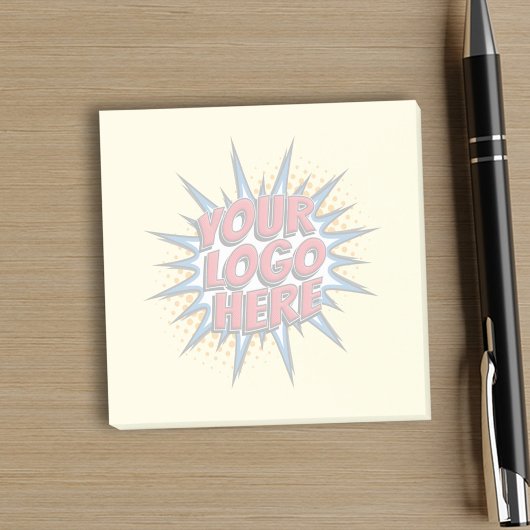 カスタム業務用ひな形の透かしロゴ（黄色） ポストイット