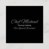 カスタム業務用カード、マットエレガントカード スクエア名刺 (正面)