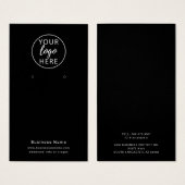 カスタム業務用ロゴイヤリング表示カード (正面&裏面)