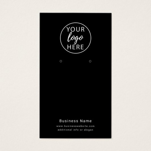 カスタム業務用ロゴイヤリング表示カード (正面)