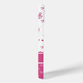 カスタム楽譜ノートとハートパターンピンク白 Case-Mate iPhoneケース (裏面 / 右)