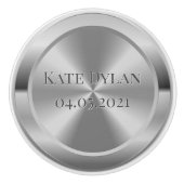 カスタム模擬彫刻銀セラミックノブ セラミックノブ (正面)