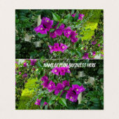 カスタム横テント折り畳み名刺 名刺 (外部フラット)