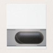 カスタム横テント折り畳み名刺 名刺 (外部フラット)