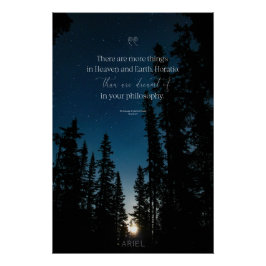 カスタム横向モダンき感動的引用文 ポスター