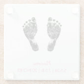 カスタム機器シンボル |ベビー機器シンボルのアップロード ガラスコースター (裏面)