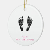 カスタム機器シンボル |ベビー機器シンボルのアップロード セラミックオーナメント (左)