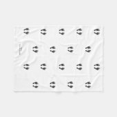 カスタム機器シンボル |ベビー機器シンボルのアップロード フリースブランケット (正面(横))