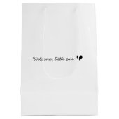 カスタム機器シンボル |ベビー機器シンボルのアップロード ミディアムペーパーバッグ (裏面)