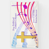 カスタム歌うハレルヤのキリストが復活イースター 横断幕 (縦)