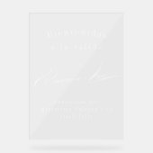 カスタム歓迎サイン アクリルサイン (正面)