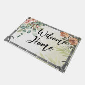 カスタム歓迎ホーム台本自然科モダン ドアマット (アングル)