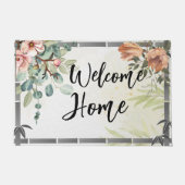 カスタム歓迎ホーム台本自然科モダン ドアマット (正面)