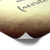 カスタム正方形のポスターあなたの引用文水色を追加 ポスター (角)