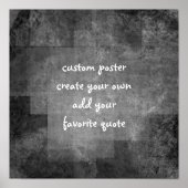 カスタム正方形のポスター追加引用文抽象芸術スタイル ポスター (正面)