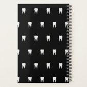 カスタム歯医者オフィスブラックアポイントメント プランナー手帳 (裏面)