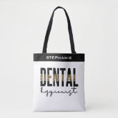 カスタム歯科衛生士チータプリント贈答品 トートバッグ (正面)
