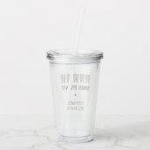 カスタム歯科衛生士レオパード歯 アクリルタンブラー (裏面)