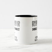 カスタム歯科衛生士レオパード歯 ツートーンマグカップ (中央)