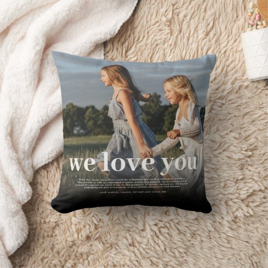カスタム母の写真 クッション (ブランケット)