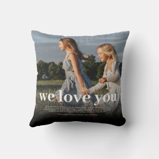 カスタム母の写真 クッション (裏面)