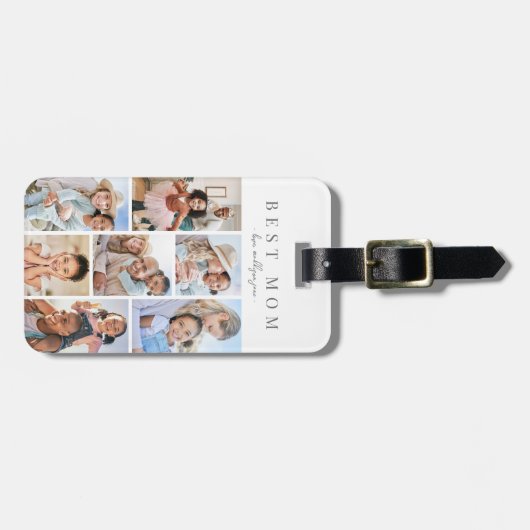カスタム母の写真 ラゲッジタグ (正面横)
