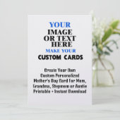 カスタム母の日のカード – パーソナライズされた Mom Gift 招待状 (スタンド正面)