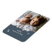 カスタム母の日のフォトスクリプトの愛 マグネット (左側)